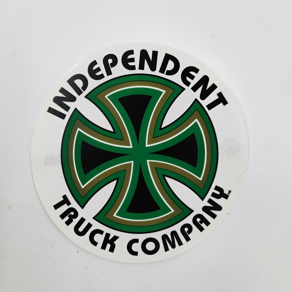 INDEPENDENT Truck Company Large Round Sticker 6x6 Vintage 1990's Skateboarding